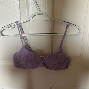 Lavender Corset Style Bikini Top